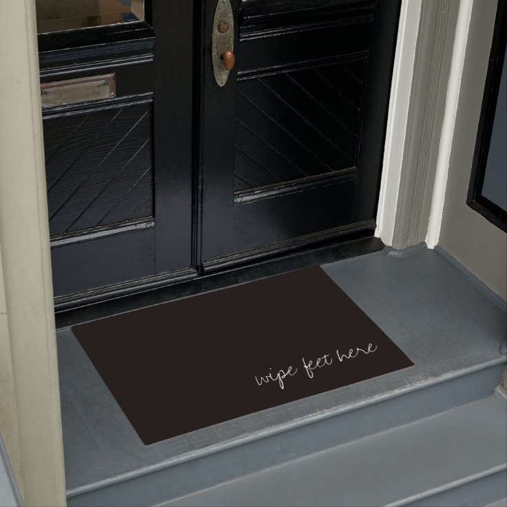 Personalized Black Doormat Zazzle