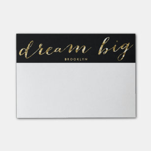 gold foil post it