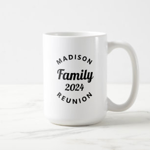 Personalized Black Family Reunion 2024 Matching Coffee Mug