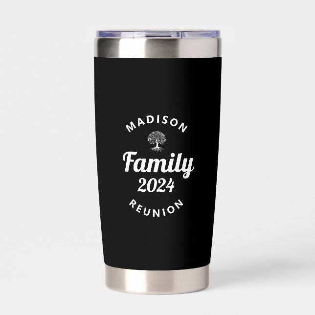 Personalized Black Family Reunion 2024 Matching  Insulated Tumbler (Front)