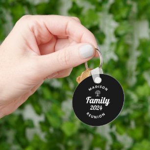 Personalized Black Family Reunion 2024 Matching Keychain
