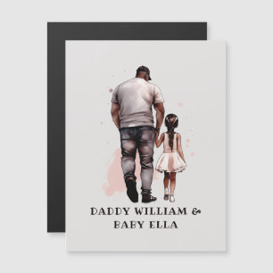 Personalized Black Father and Daughter