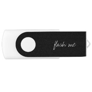 Personalized Black Flash Drive