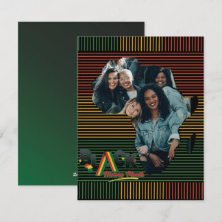 Personalized Black Freedom African American pride  Holiday Card