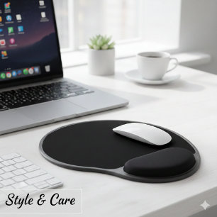 Personalized Black Gel Mouse Pad for Office Home U