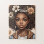 Personalized Black girl Puzzle