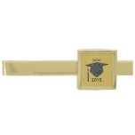 Personalized Black Glitter Graduation Cap Tie Bar at Zazzle