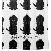 Personalized Black Golden Doodle Dog Design