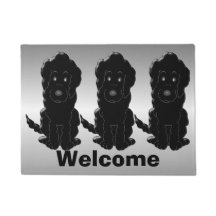 Personalized Black Goldendoodle Dog Design