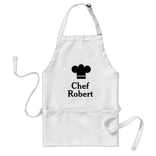 Personalized Black Hat Chef Apron