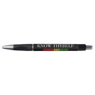 Personalized Black History Month KNOW THYSELF Pen