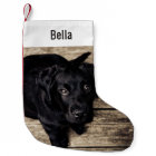 Personalized Black Lab Dog Photo and Dog Name