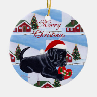 Black Lab Ornaments & Keepsake Ornaments | Zazzle