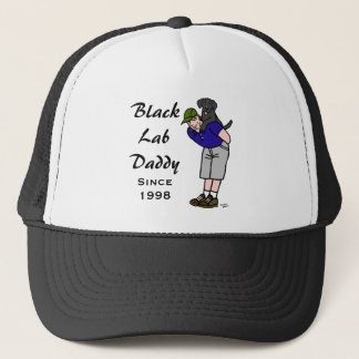 Personalized Black Labrador Daddy Trucker Hat