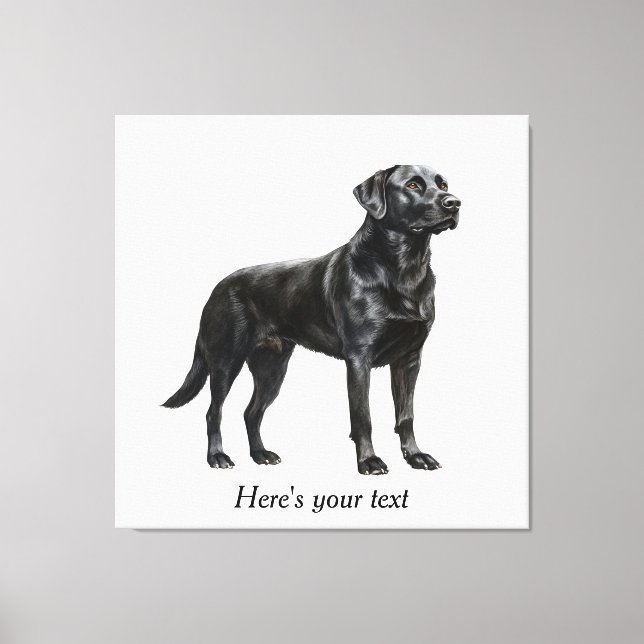 Personalized Black Labrador Retriever Decor (Front)