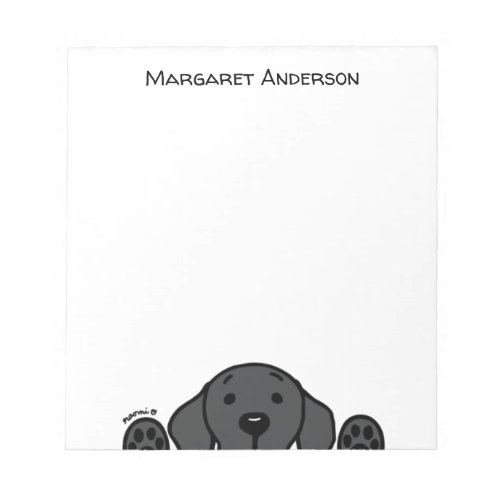 Personalized Black Labrador Watching You Notepad