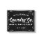 Personalized Black Laundry Co Wash Dry Fold Sign