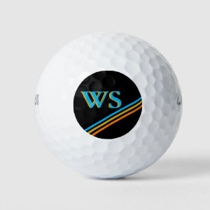 Personalized Black Leather Golf Head Cover Balls