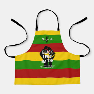 Personalized BLACK LIVES MATTER Christian Apron
