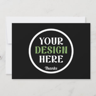 Personalized Black Logo QR Code Business Branding Invitation