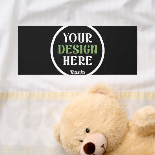 Personalized Black Logo QR Code Business Branding Raffle Tickets