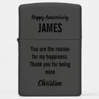 Personalized Black Matte Anniversary
