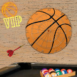 Personalized Black Modern orange Basketball   Dart Dart Board<br><div class="desc">Personalized Black Modern orange Basketball dartboard
Basketball Close-up Sports Team Basketball Sports personalized dartboard</div>