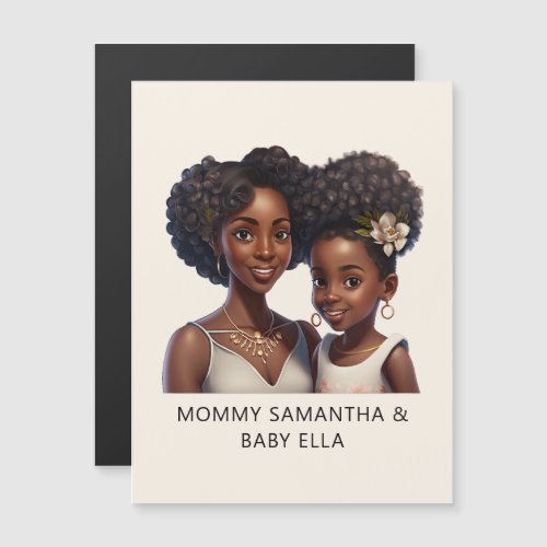 Personalized Black Mom and Daughter 11