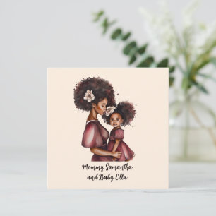 Personalized Black Mom and Daughter (2)