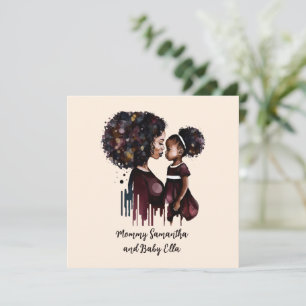 Personalized Black Mom and Daughter (4)