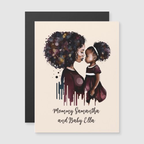 Personalized Black Mom and Daughter 4