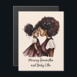 Personalized Black Mom and Daughter (5)<br><div class="desc">This elegant and vibrant mother and daughter can be personalized by adding your name or the person who will receive the gift. It is a perfect gift for your mother,  daughter or friend for their birthday,  Mother's Day or any other occasion.</div>