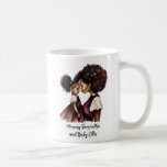 Personalized Black Mom and Daughter (5) Coffee Mug<br><div class="desc">This elegant and vibrant mother and daughter can be personalized by adding your name or the person who will receive the gift. It is a perfect gift for your mother,  daughter or friend for their birthday,  Mother's Day or any other occasion.</div>