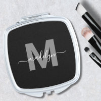 Personalized Black Monogram Initial Name