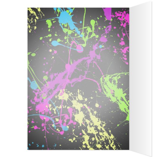 Personalized Black/Neon Splatter (Inside (Left))