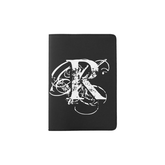 Personalized Black Passport Holder (Front)