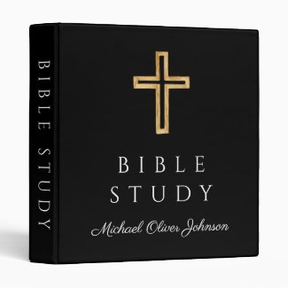 Personalized Black Religious Cross 