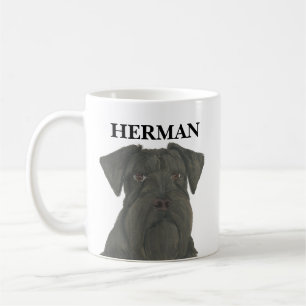 Personalized Black Schnauzer Coffee Mug