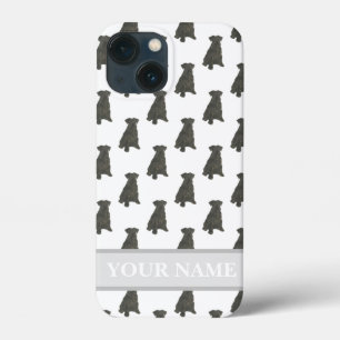 Personalized Black Schnauzer Dog iPhone 13 Mini Case