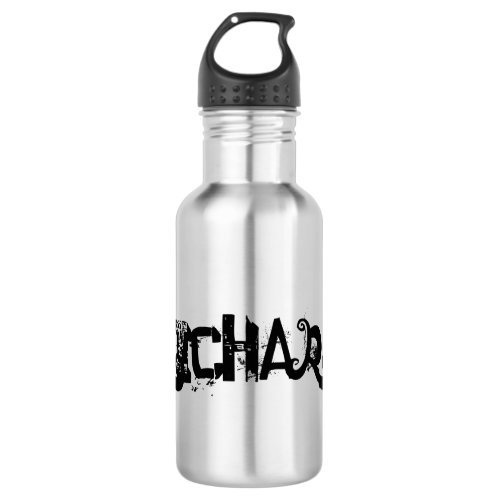 Personalized Black Shaded  Stainless Steel Water Bottle