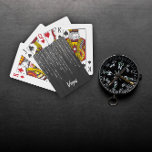 Personalized Black Shiny Classic Playing Cards at Zazzle