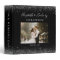Personalized Black Silver Glitter Wedding Photo