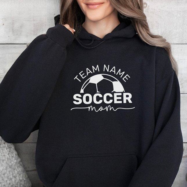 Personalized Black Soccer Mom Hoodie (Creator Uploaded)