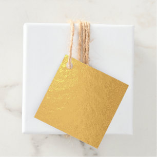 Personalized Black Template Add Your Design Foil Favor Tags
