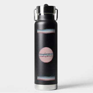 Personalized Black Twilight Water Bottle