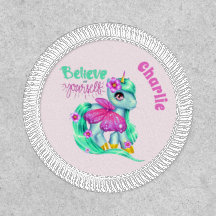 Personalized Black Unicorn Believe In Yourself