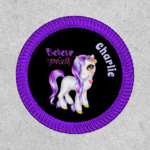 Personalized Black Unicorn Believe In Yourself