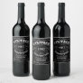 Personalized Black Vintage Aged To Perfection Wine Label