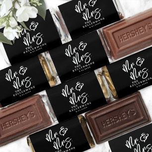 Personalized Black Wedding Hershey's Miniatures