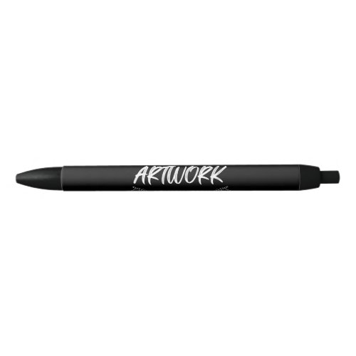 Personalized Black White Artist Keepsake Black Black Ink Pen